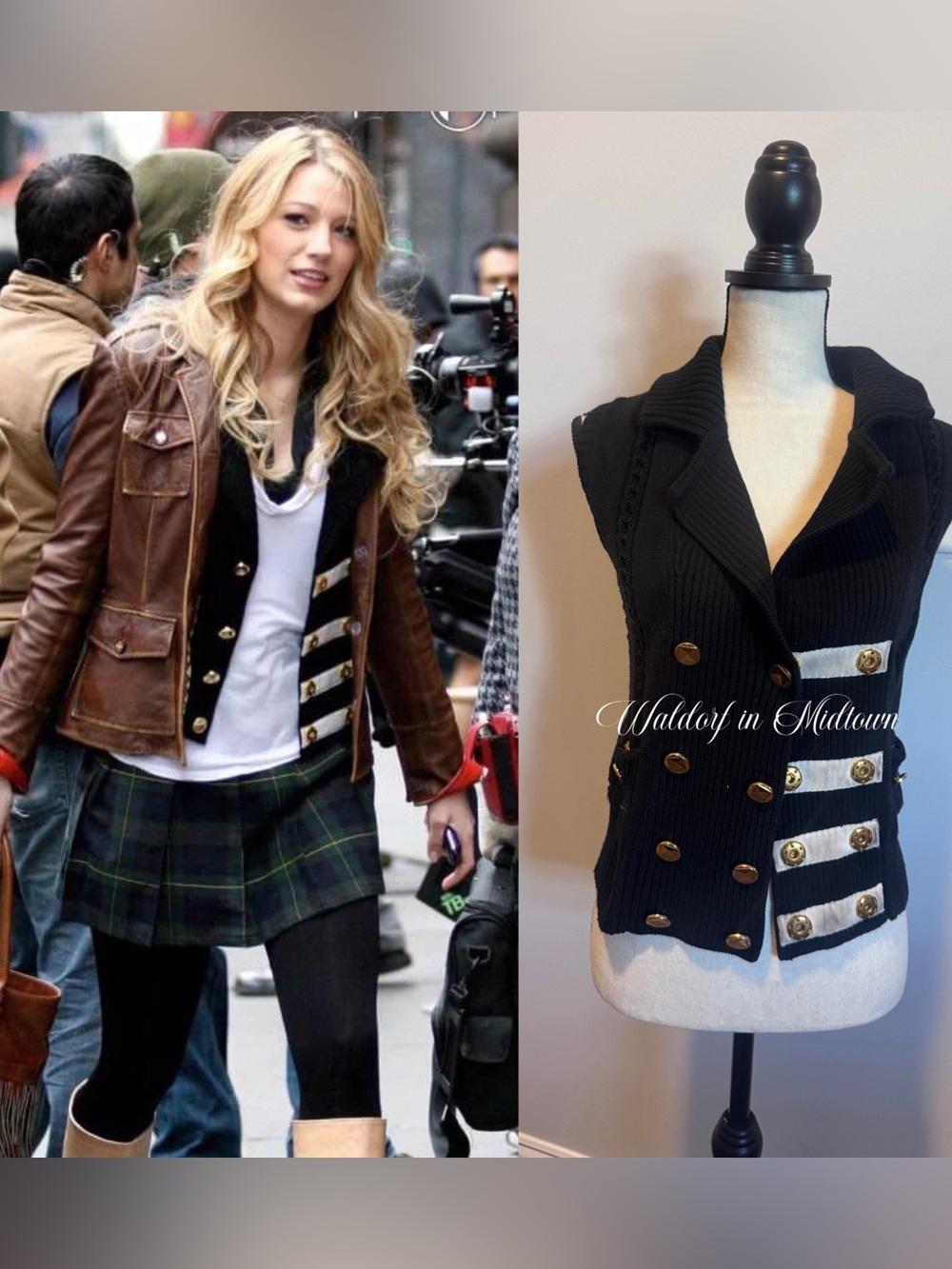 ASO SERENA VAN DER WOODSEN MBMJ VEST- XS